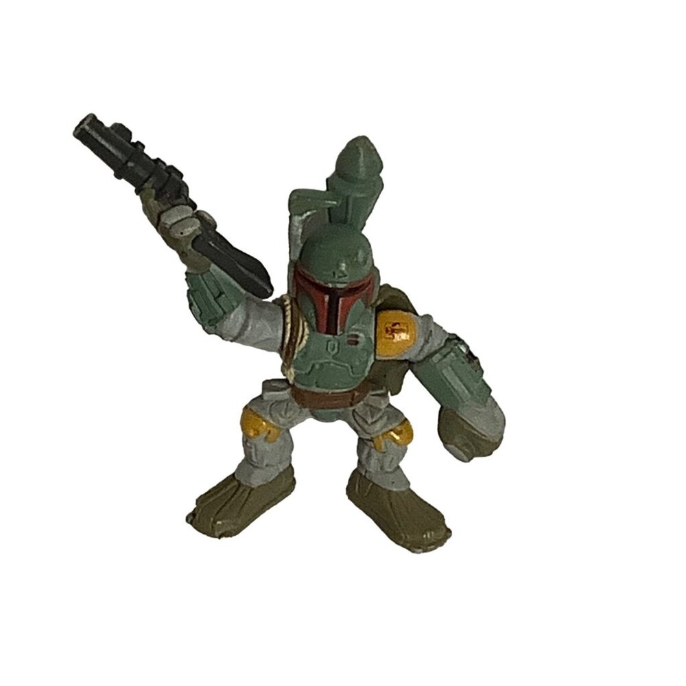 Vtg Star Wars Galactic Heroes Boba Fett Action Figure 2004 Hasbro‎ 2.75"